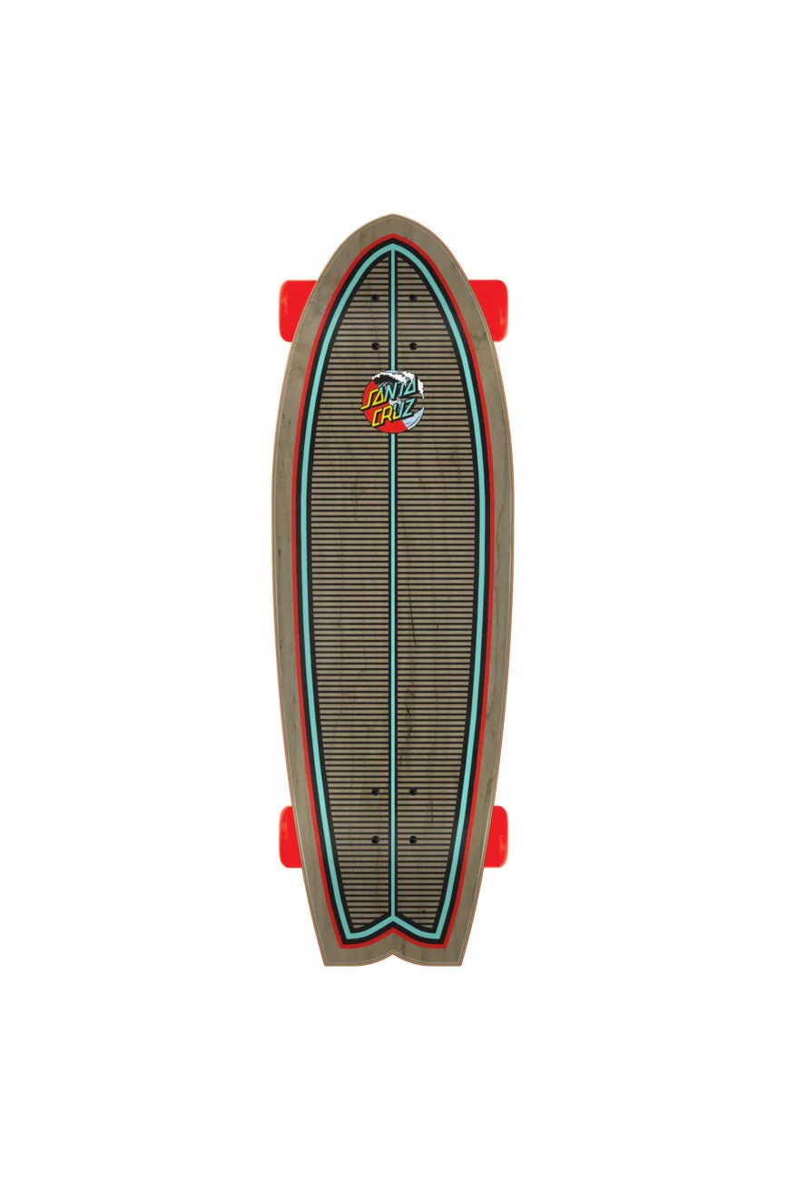 Classic Wave Splice 8.8in x 27.7in Shark Cruzer Santa Cruz - Image 2