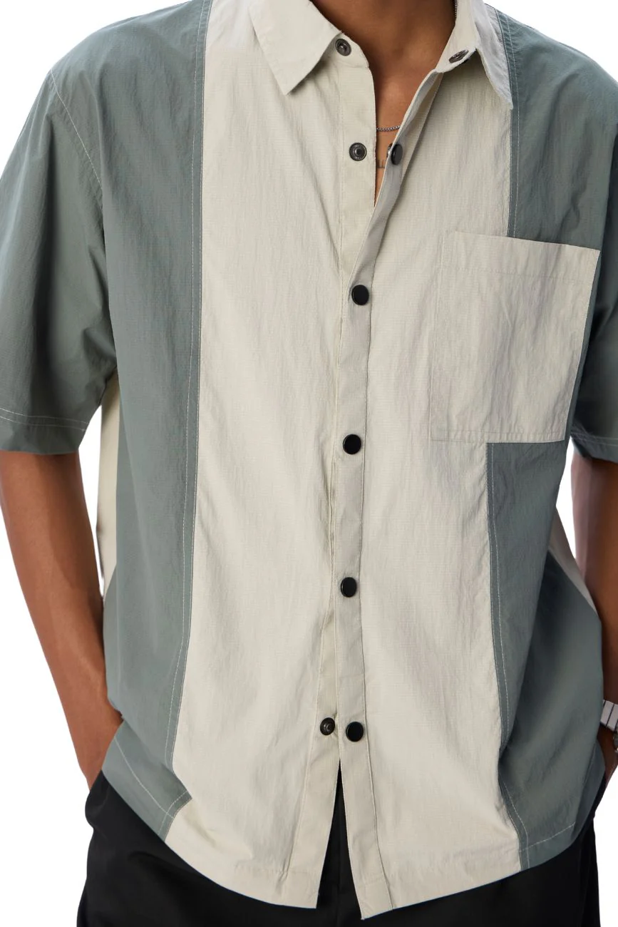 Colourblocked Casual Shirt // 001 - Image 2
