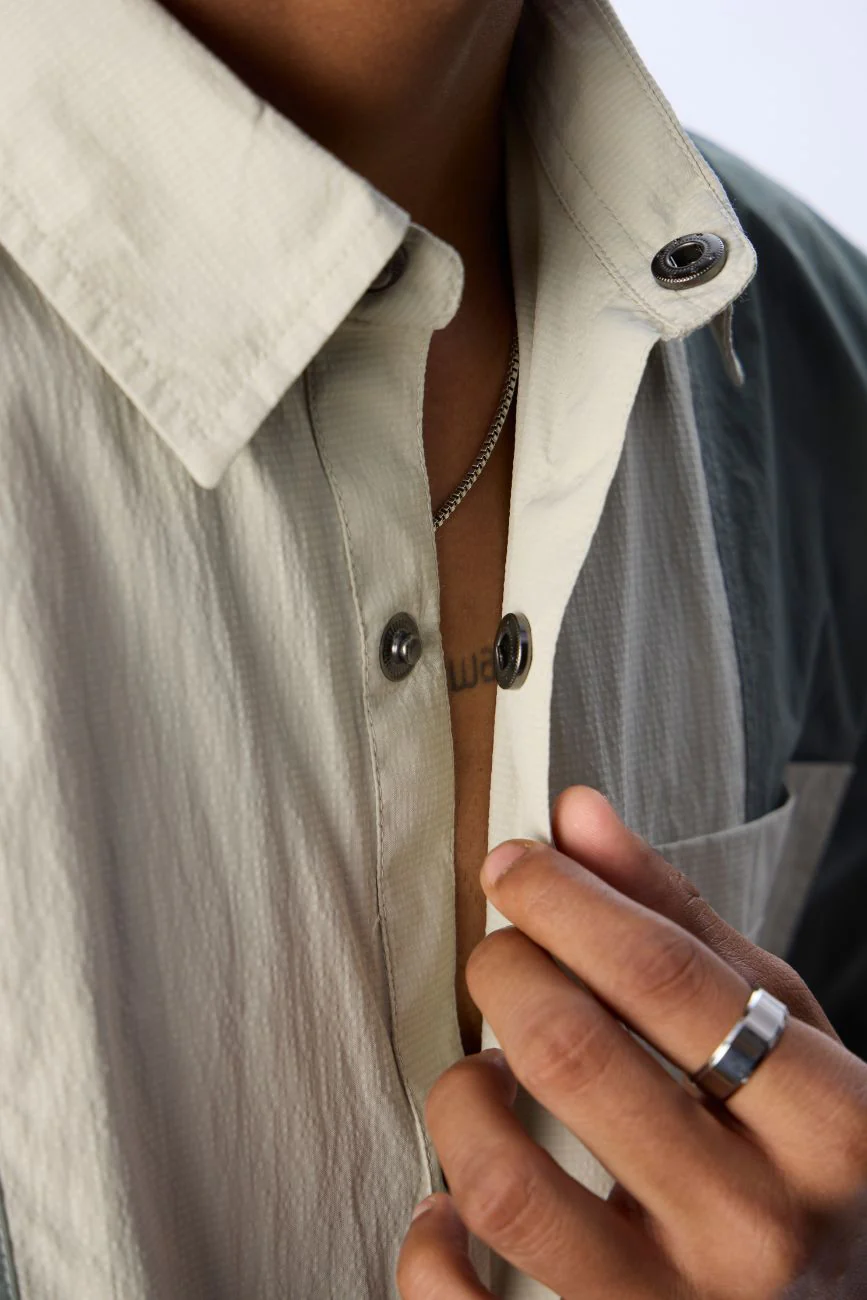 Colourblocked Casual Shirt // 001 - Image 4