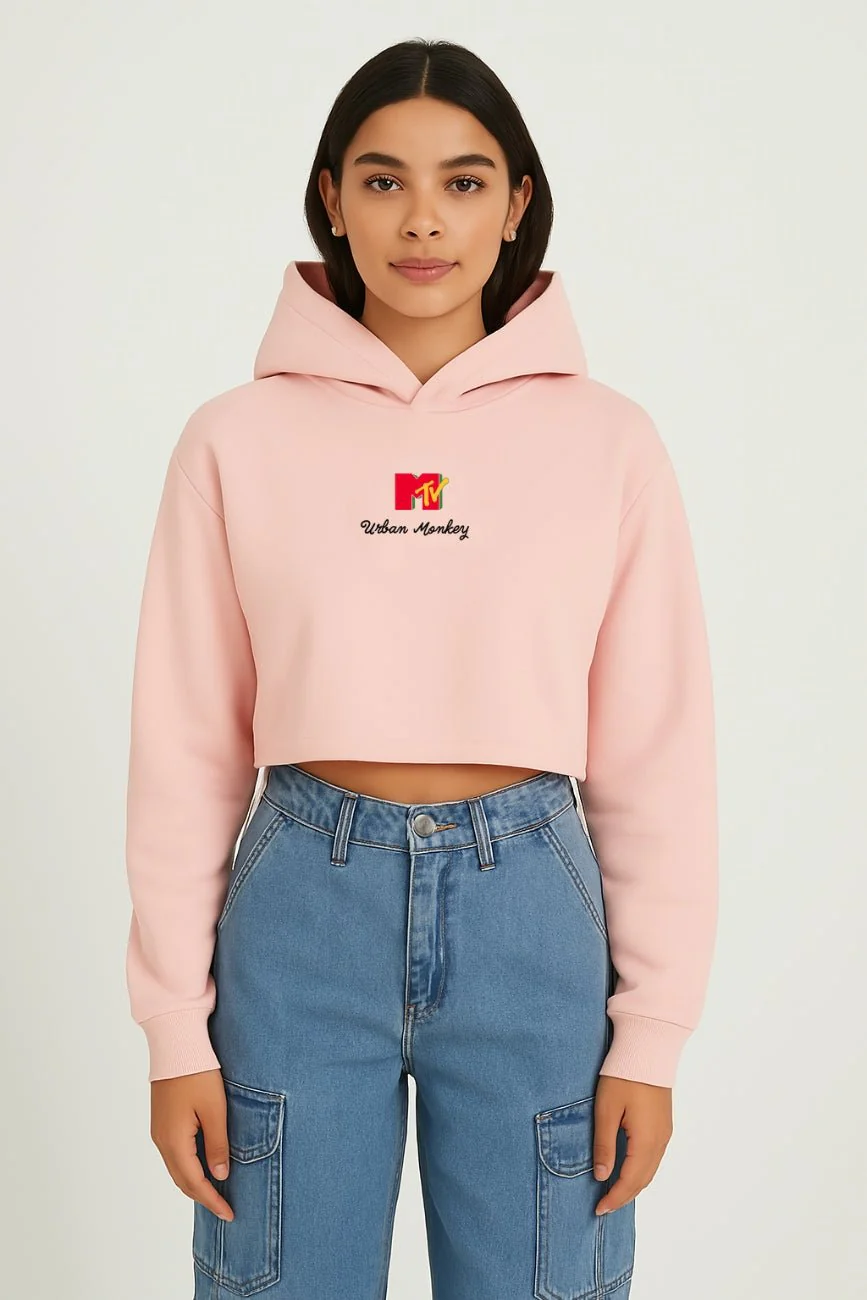 Flow Cropped Hoodie_MTV x Urban Monkey