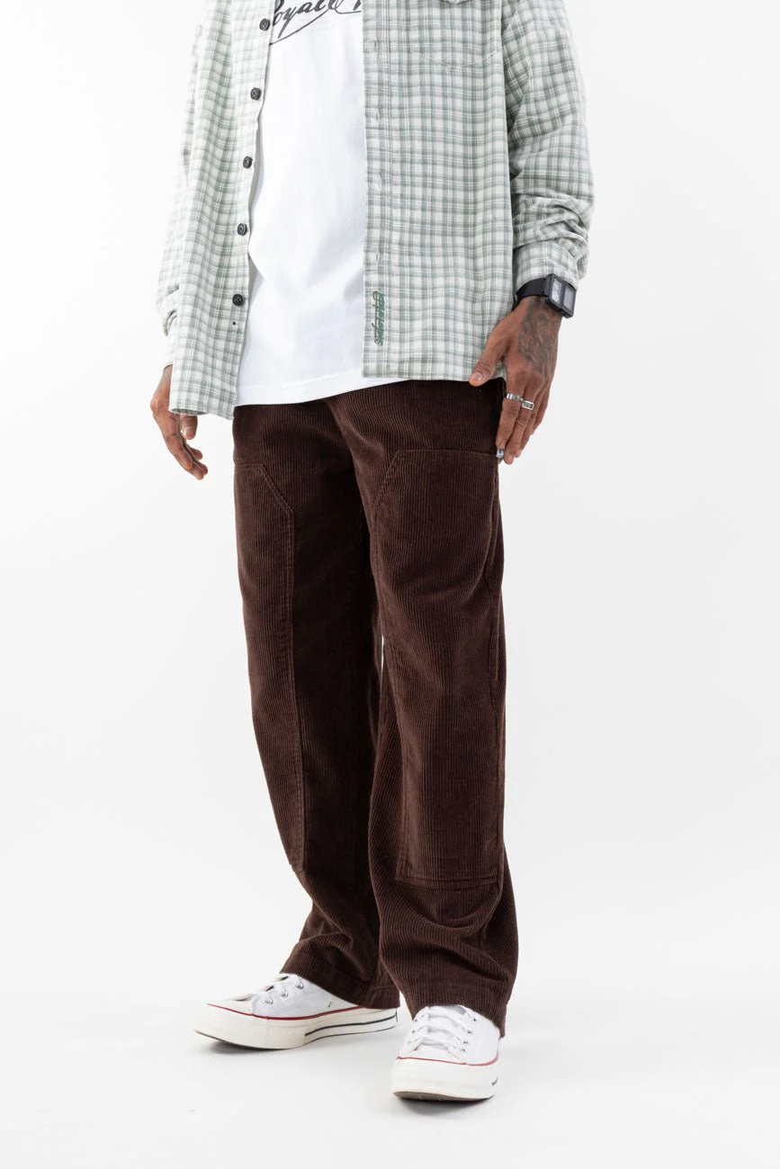 Loose Fit Corduroy Trousers // Brown - Image 2