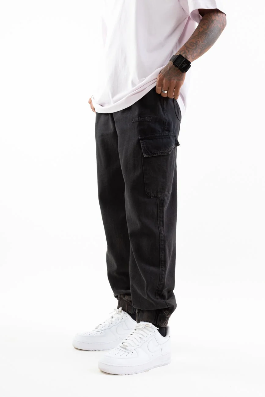 Low Key Royalty // Denim Cargo Joggers - Image 7