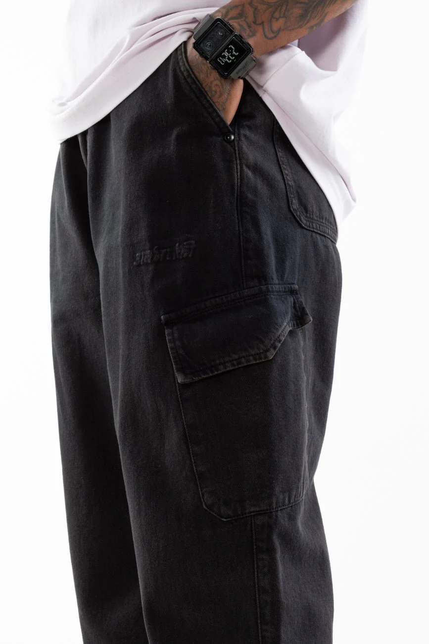 Low Key Royalty // Denim Cargo Joggers - Image 9