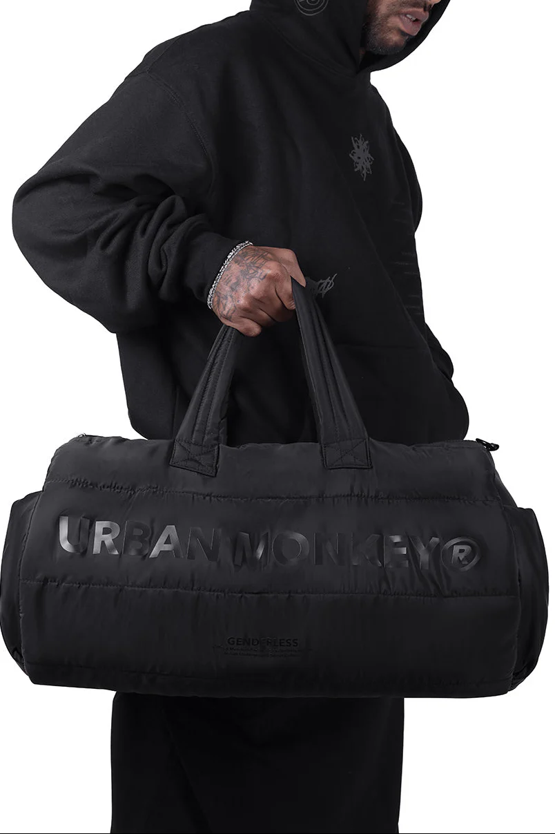 Puffer Duffle Bag // Black On Black - Image 2