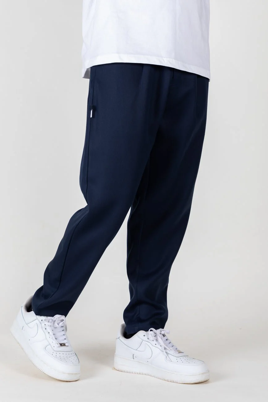Relaxed Fit Trousers // Navy - Image 2